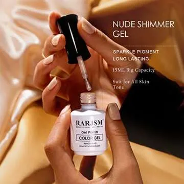RARJSM Shimmer Nude Gel Polish for Stunning Nail Art