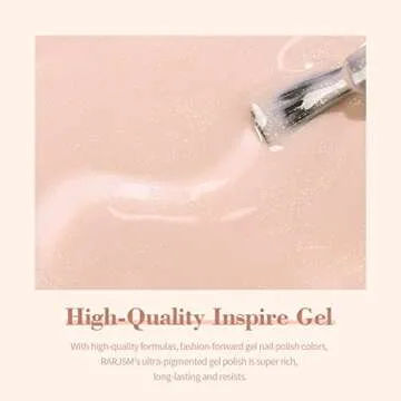 RARJSM Shimmer Nude Gel Polish for Stunning Nail Art