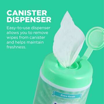 Wet Ones for Pets Multi-Purpose Dog Wipes with Vitamins A, C & E | Fragrance-Free Dog Wipes for All Dogs Wipes Multipurpose | 50 Count Canister - 3 Pack