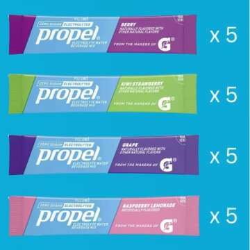 Propel Powder Packets - Electrolyte Drink Mix Variety Pack