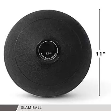 Weighted Slam Ball by Day 1 Fitness – 30 lbs - No Bounce Medicine Ball - Gym Equipment Accessories...
