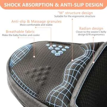 HKAI Baby Hip Carrier, Mom’s Choice Award Winner, Baby Carrier with Adjustable Waistband & Breathable Mesh, Ergonomic Carrier with Non-Slip Hip Seat Surface for Newborns & Toddlers, (Grey)