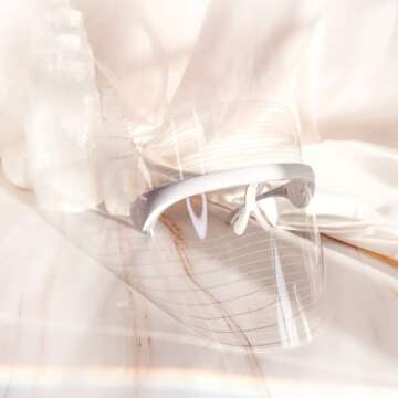 Skin Mantra LED Light Therapy Mask – 3 Colors LED Mask Therapy Facial for Total Skin Repair and Glowing Skin – Professional At-Home LED Skin Care Mask – Lightweight and Portable Facial Care Mask