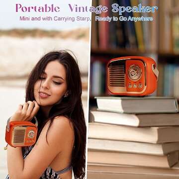Aresrora Retro Bluetooth Speaker - Vintage Style & Portable