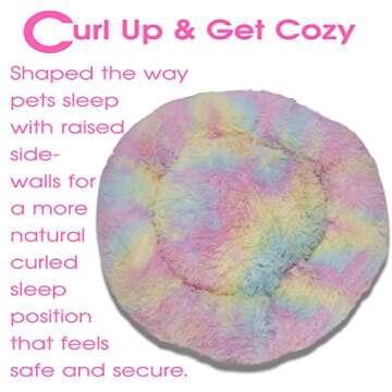 Fluffy Calming Dog & Cat Bed | Soft Vegan Pet Bedding