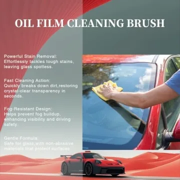 2-Pack Automotive Oil Film Cleaning Brush – Clear Glass