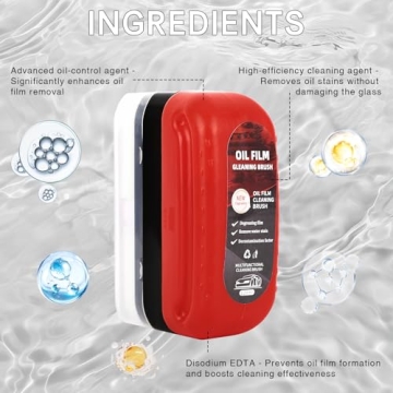 2-Pack Automotive Oil Film Cleaning Brush – Clear Glass