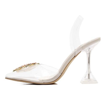 MACKIN J 188-6 Women’s Clear Heels Slingback Sandals