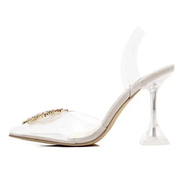 MACKIN J 188-6 Women’s Clear Heels Slingback Sandals