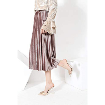 MACKIN J 188-6 Women’s Clear Heels Slingback Sandals