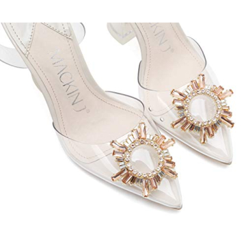 MACKIN J 188-6 Women’s Clear Heels Slingback Sandals