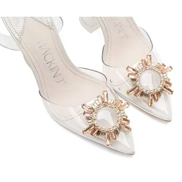 MACKIN J 188-6 Women’s Clear Heels Slingback Sandals
