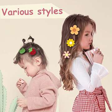Hair Pad for Toddler Girls and Women - 5 Pcs Cute Baby Hair Clips for Fine Hair by ADLSTIGH (PAD10)
