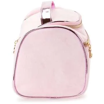 Juicy Couture Women's Cosmetics Bag - Hanging Travel Makeup and Toiletries Small Duffel Bag, Pink