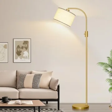 Stylish Dimmable Gold Floor Lamp for Any Room 