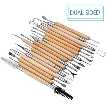 Meuxan 30PCS Pottery Tools Clay Sculpting Set