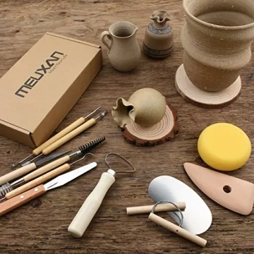 Meuxan 30PCS Pottery Tools Clay Sculpting Set