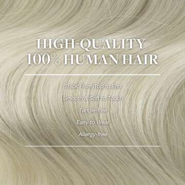 GOO GOO Real Human Hair Clip in Extensions - 24 inch Grey