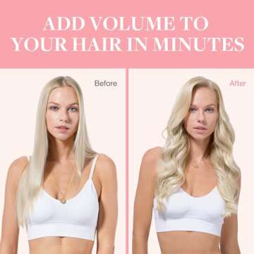 GOO GOO Real Human Hair Clip in Extensions - 24 inch Grey