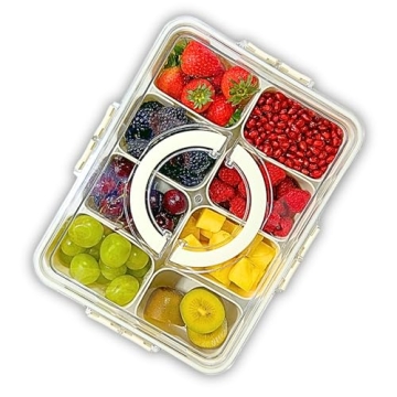 Portable Snack Tray with Removable Compartments for Any Event
