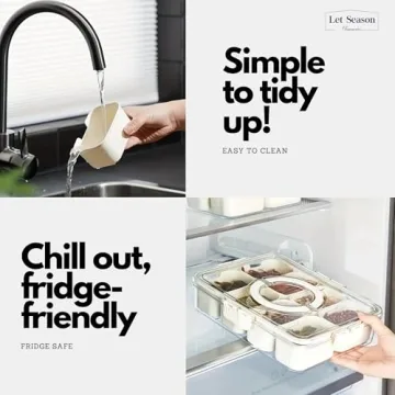 Portable Snack Tray with Removable Compartments for Any Event