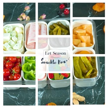 Portable Snack Tray with Removable Compartments for Any Event