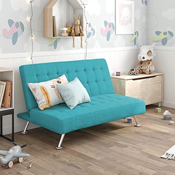 DHP Ariana Kids Sofa Futon for Stylish Sleepovers