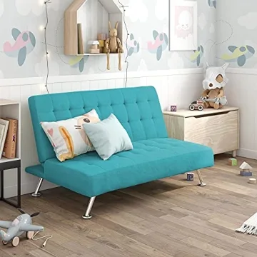 DHP Ariana Kids Sofa Futon for Stylish Sleepovers