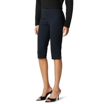 The Drop Women's Parker Ponte Capri in Black - Stylish Plus Size 5X