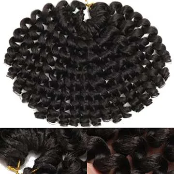 Jamaican Bounce 8" Dark Brown Crochet Hair Extensions