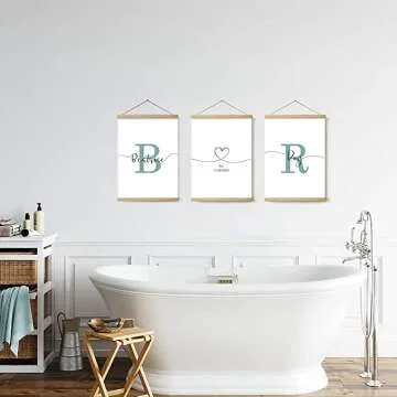 Unframed Initials Pictures for Engagement Decor