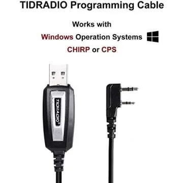 Walkie Talkie UV-5R Dual Band Two Way ( Ham ) Radio with one more 1800mAh Battery Car Charge Hand Mic and TIDRADIO NA-771 Antenna