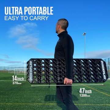 QUICKPLAY Soccer Rebound Board - Adjustable Training Equipment