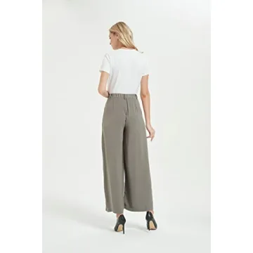 Tronjori Stylish High Waist Palazzo Pants for Women