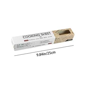 Baking Parchment Paper Roll - Non Stick Cooking Paper with Newspaper Design
