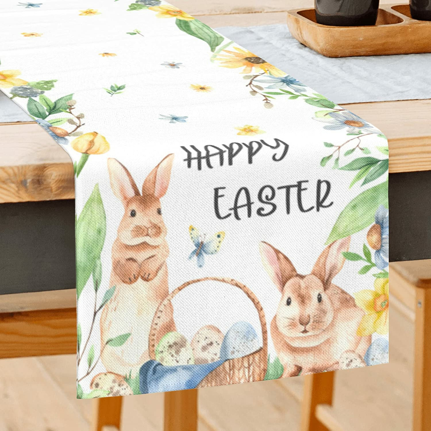 Easter Table Runner 72 Inches for Home Decor