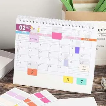 240PCS Sticky Index Tabs, Colored Strip Page Markers, Writable and Repositionable File Tabs Flags for Pages, Reading Notes, Classify Files, 12 Colors（1 inch）