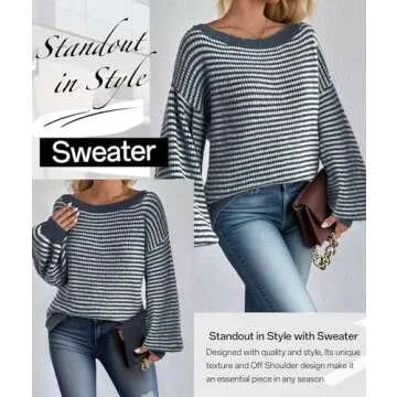 Stylish MARZXIN Women's Striped Sweater for Every Occasion