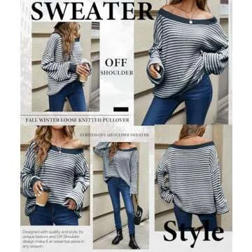 Stylish MARZXIN Women's Striped Sweater for Every Occasion