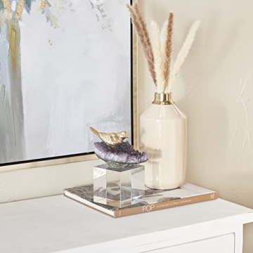 Elegant Deco 79 Polystone Birds Sculpture for Coastal Decor