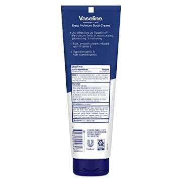 Vaseline Intensive Care Body Cream Deep Moisture 4 pk with Healing Petroleum Jelly & Vitamin E Rich ...