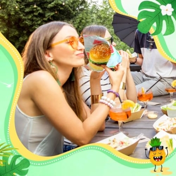 Sayglossy 960 Pcs Hawaiian Wax Paper Sheets 12x12 Inch