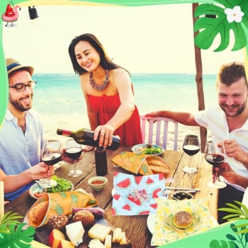 Sayglossy 960 Pcs Hawaiian Wax Paper Sheets 12x12 Inch