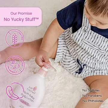 Just Hatched Soft Baby Body Lotion, Daily Moisture, Made with Essential Oils, Calming, Soothing, Moisturizing, No Yucky Stuff/Harsh Ingredients, 10.1 fl oz