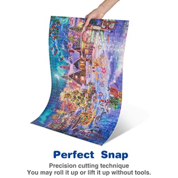 Lavievert 1000 Piece Wooden Puzzle - Family Fun, Perfect Gift