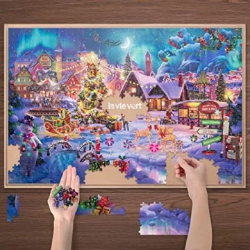 Lavievert 1000 Piece Wooden Puzzle - Family Fun, Perfect Gift