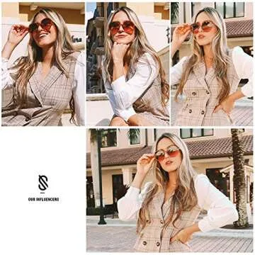 SOJOS Vintage Round Sunglasses for Women Classic Retro Designer Style SJ2121 with Crystal Brown Frame/Gradient Brown Lens