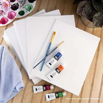 Royal & Langnickel Essentials, Triple Gessoed Canvas Panels Value Pack, for Oil and Acrylic Painting
