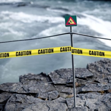 ATERET Premium 3" Yellow Caution Tape 1000ft Hazard Safety Decor