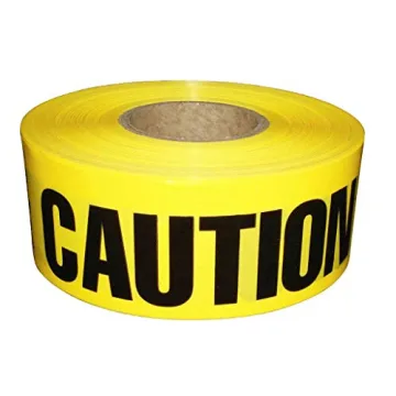 ATERET Premium 3" Yellow Caution Tape 1000ft Hazard Safety Decor